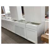 Mixed Lot of Wall/MDF Cabinets in White x 6
