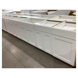Mixed Lot of MDF Base Cabinets in White x 5