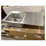 43" x 22" Stainless Steel Drop-in Sink
