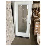 36" x 80" LH Steel FV Exterior With Etched Glass