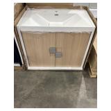 31.5" x 20" Vanity in Natural with Single Sink Top
