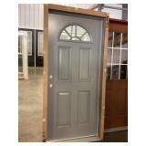 36" x 80" RH 4-Panel Exterior Door w Fan Lite