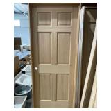 36" x 80" RH Oak 6-Panel Interior Door