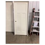 32" x 80" RH 3-Panel Primed Interior Door