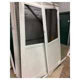 Mixed Size 1/2 View Screen Doors in White x 2