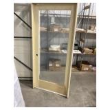 36" x 80" RH Full View Poplar Interior Door