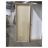 28" x 80" LH Unfinish Maple Door W/Concealed Hinge
