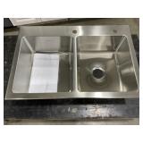 American Standard 33" x 22" Dbl. Bowl Sink x 2