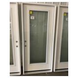 36" x 80" RH Fiberglass FV Frosted Exterior Door