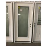 36" x 80" LH Fiberglass FV Frosted Exterior Door