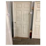 36" x 80" LH 6-Panel Primed White Interior Door