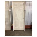 28" x 80" LH 6-Panel Primed White Interior Door