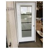 36" x 80" LH Steel FV 4-lite Exterior Door