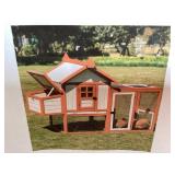 Outdoor Wooden Chicken Coop w Nesting Box