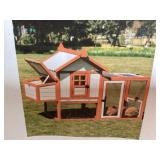 Outdoor Wooden Chicken Coop w Nesting Box