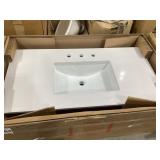 43" x 22" Single Sink Vanity Top in Eggshell