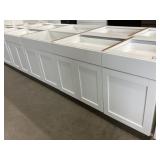 Mixed Lot of MDF Base Cabinets in White x 4