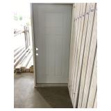 36" x 80" RH Steel 6 Panel Exterior Door