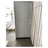 36" x 80" LH Steel 6 Panel Exterior Door