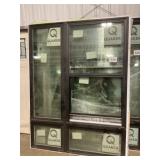 61" x 81" Black Vinyl Window x 2