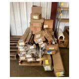 Pallet of Mixed Banister Spindles and Caps