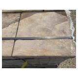 Mixed Length Landscape Pavers in Brown
