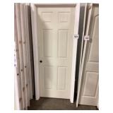 30" x 80" RH 6-Panel MDF Interior Door in Tan