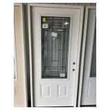36" x 80" LH Fiberglass MV Deco Glass Ext. Door