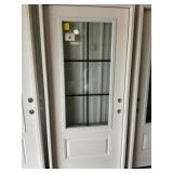 36" x 80" LH Fiberglass MV 6-Lite Exterior Door