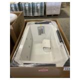 Hydro System Right-Hand Jetted Bathtub in White