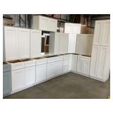15pc. Silvercreek Classic Cream Shaker 36" Kitchen