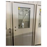 36" x 80" RH Steel High-View Exterior Door