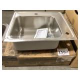 22" x 19" Drop-in Sink in Stainless Steel