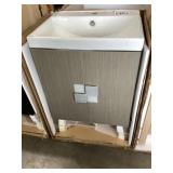 24" x 18" Vanity in Beechnut with Single Sink Top