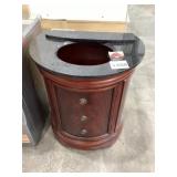 31" x 22.5" Cylindrical Vanity with Sink Top