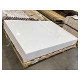 61-1/4" x 85-1/8" White Shower Wall Panels x 3