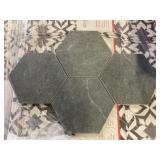Hexagon Porcelain Mosaic Tile x 80Pcs