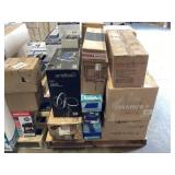 Pallet of Home Wall Lights and Celling Fans