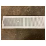 24" x 06" White Floor Register
