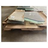Pallet of Ballistic Glass Panels for One Money