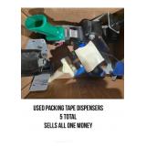 Used Packing Tape Dispensers