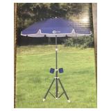 61'DIA All Terrain Umbrella in Navy Blue/White