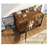 RTA 3-Door Dog Crate/Side Table Combo