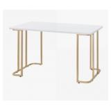 Writing Desk with White Faux Marble Top