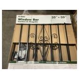 36' x 36' Steel Deco Window Bar in Black x 6