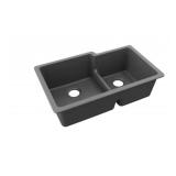 Quartz Classic Offset Dbl Bowl Undermount Sink