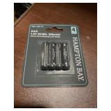 Pack of (4) AAA Solar Rechargeable Batteries x 4