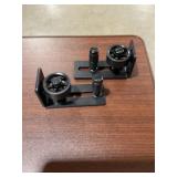 Black Barn Door Bottom Track Kit x 4