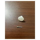 Bag of (25) 1-1/2' White Plastic Cabinet Knobs