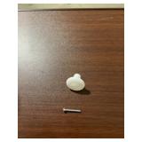 Bag of (25) 1-1/2' White Plastic Cabinet Knobs x 2
